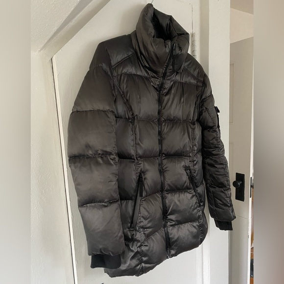 S13 New York Slate Gray Duck Down & Feathers Jacket Size Medium - Picture 4 of 11